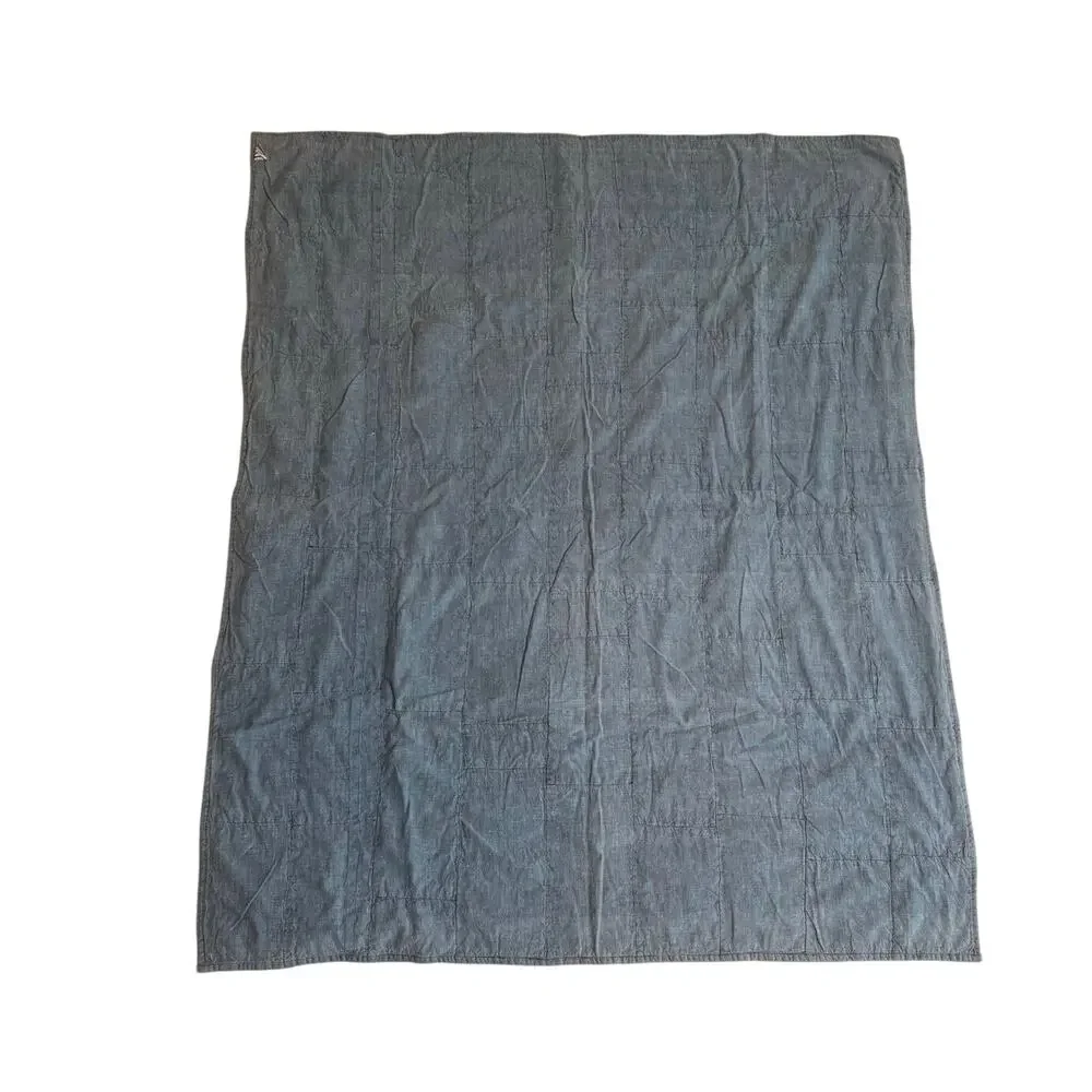 DII Y2K VTG Patchwork Panel Cotton Quilt Throw Blanket Farmhouse Cottagecore